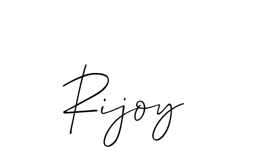 Make a beautiful signature design for name Rijoy. With this signature (Allison_Script) style, you can create a handwritten signature for free. Rijoy signature style 2 images and pictures png