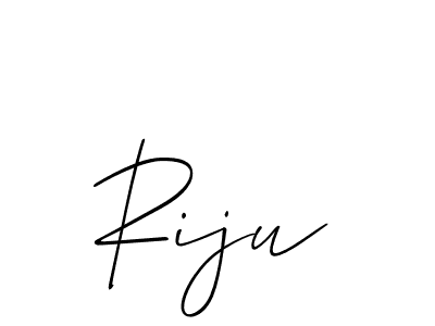 Riju stylish signature style. Best Handwritten Sign (Allison_Script) for my name. Handwritten Signature Collection Ideas for my name Riju. Riju signature style 2 images and pictures png