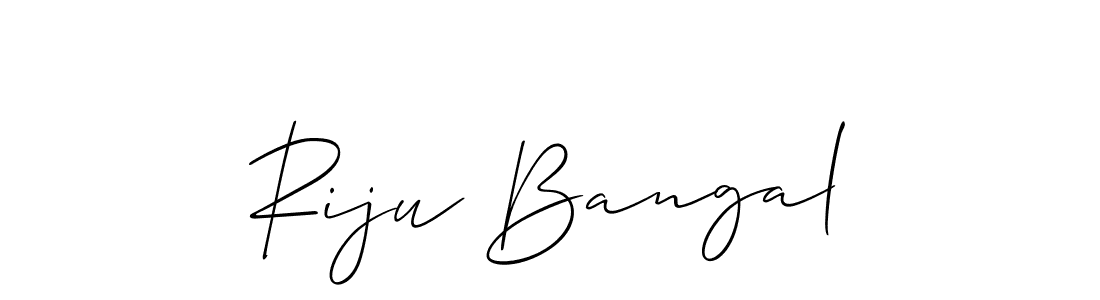 Make a beautiful signature design for name Riju Bangal. Use this online signature maker to create a handwritten signature for free. Riju Bangal signature style 2 images and pictures png