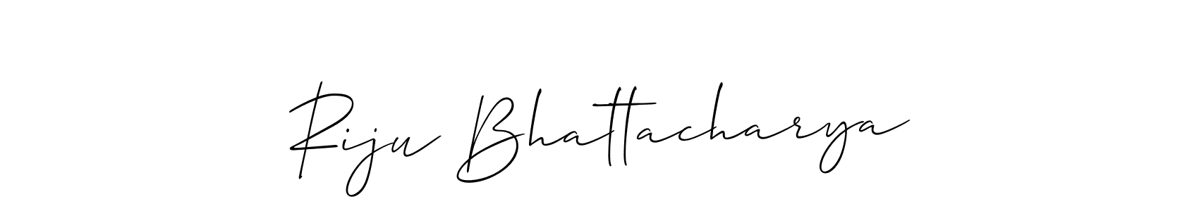 Also we have Riju Bhattacharya name is the best signature style. Create professional handwritten signature collection using Allison_Script autograph style. Riju Bhattacharya signature style 2 images and pictures png