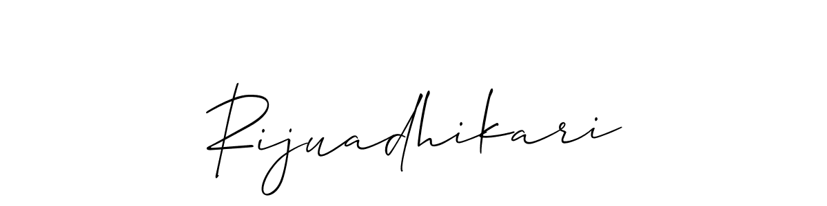 Once you've used our free online signature maker to create your best signature Allison_Script style, it's time to enjoy all of the benefits that Rijuadhikari name signing documents. Rijuadhikari signature style 2 images and pictures png