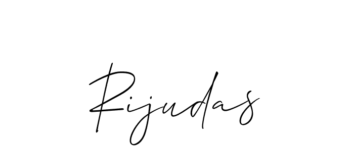 Design your own signature with our free online signature maker. With this signature software, you can create a handwritten (Allison_Script) signature for name Rijudas. Rijudas signature style 2 images and pictures png