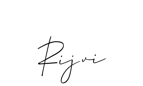 Best and Professional Signature Style for Rijvi. Allison_Script Best Signature Style Collection. Rijvi signature style 2 images and pictures png
