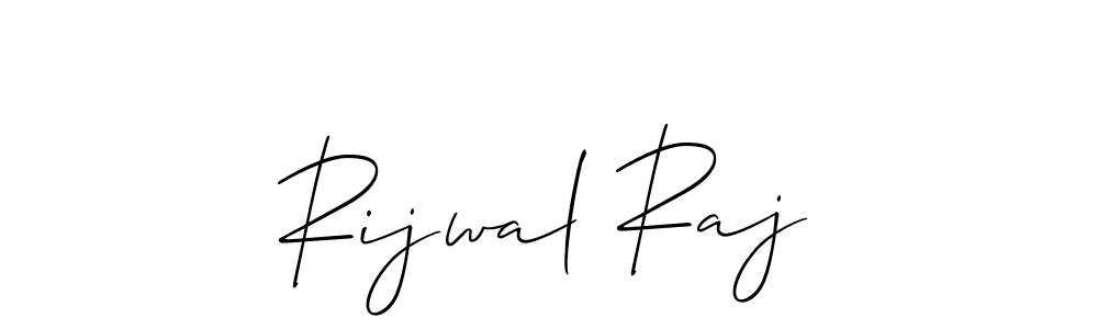 Rijwal Raj stylish signature style. Best Handwritten Sign (Allison_Script) for my name. Handwritten Signature Collection Ideas for my name Rijwal Raj. Rijwal Raj signature style 2 images and pictures png