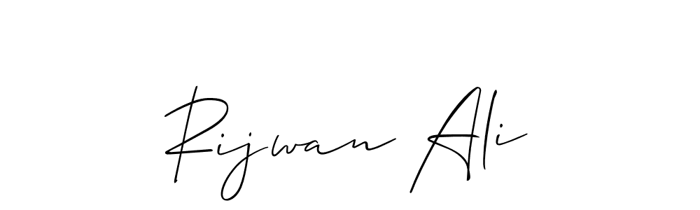 Create a beautiful signature design for name Rijwan Ali. With this signature (Allison_Script) fonts, you can make a handwritten signature for free. Rijwan Ali signature style 2 images and pictures png