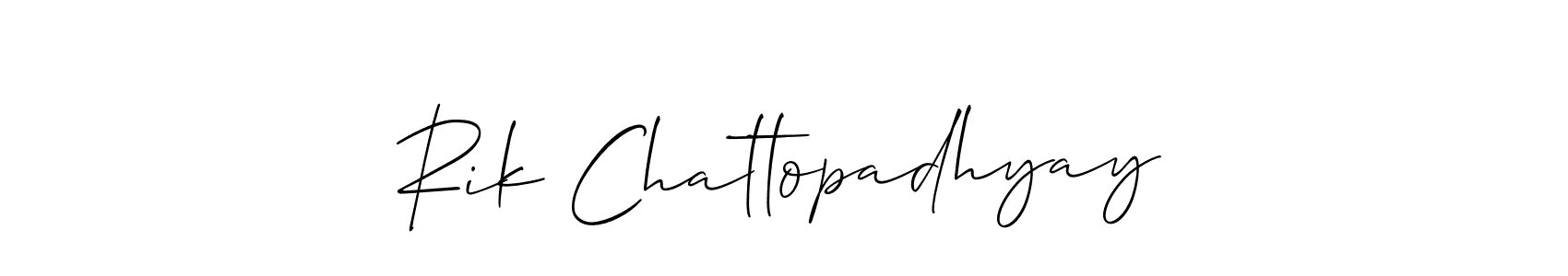 Also You can easily find your signature by using the search form. We will create Rik Chattopadhyay name handwritten signature images for you free of cost using Allison_Script sign style. Rik Chattopadhyay signature style 2 images and pictures png