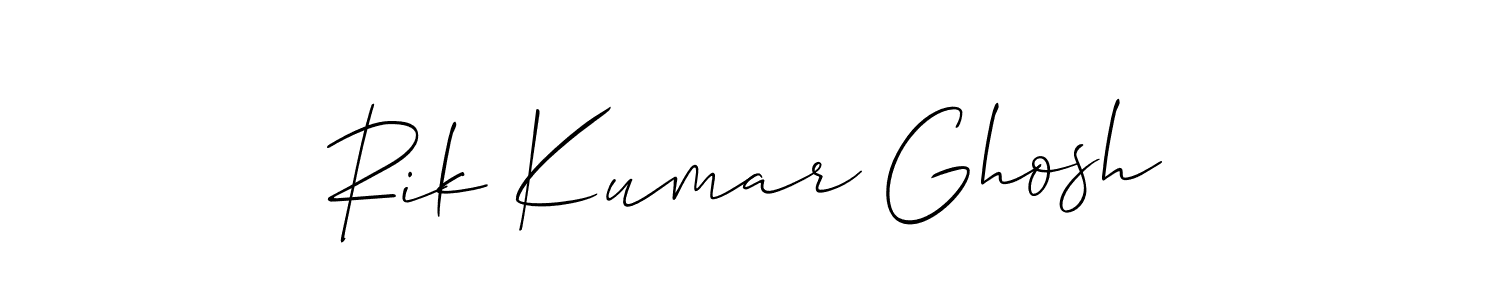 Make a beautiful signature design for name Rik Kumar Ghosh. Use this online signature maker to create a handwritten signature for free. Rik Kumar Ghosh signature style 2 images and pictures png