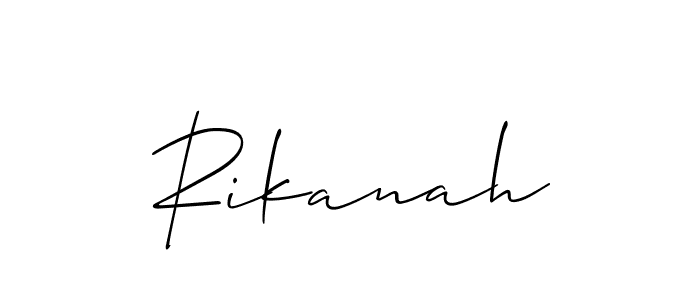 Make a short Rikanah signature style. Manage your documents anywhere anytime using Allison_Script. Create and add eSignatures, submit forms, share and send files easily. Rikanah signature style 2 images and pictures png