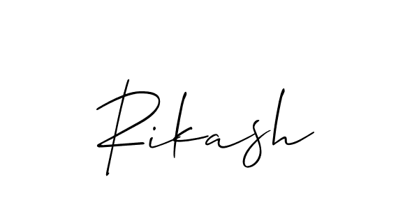 You should practise on your own different ways (Allison_Script) to write your name (Rikash) in signature. don't let someone else do it for you. Rikash signature style 2 images and pictures png