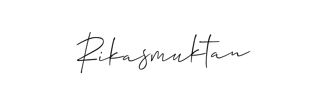 How to Draw Rikasmuktan signature style? Allison_Script is a latest design signature styles for name Rikasmuktan. Rikasmuktan signature style 2 images and pictures png