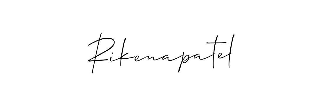 Similarly Allison_Script is the best handwritten signature design. Signature creator online .You can use it as an online autograph creator for name Rikenapatel. Rikenapatel signature style 2 images and pictures png