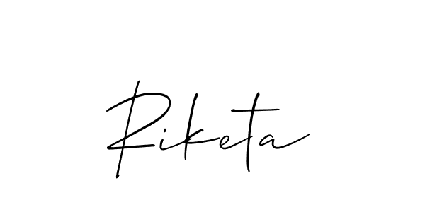 You should practise on your own different ways (Allison_Script) to write your name (Riketa) in signature. don't let someone else do it for you. Riketa signature style 2 images and pictures png