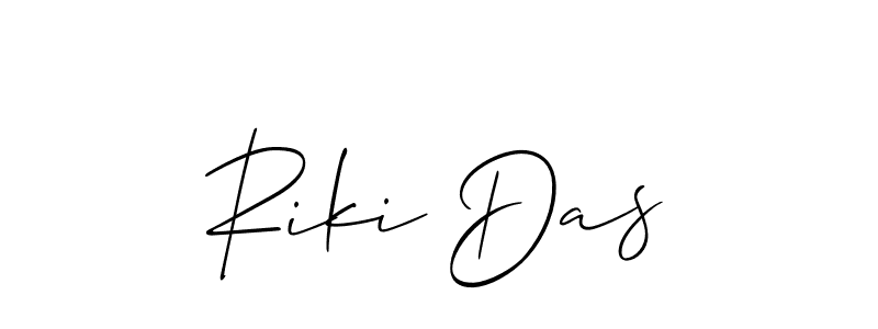 if you are searching for the best signature style for your name Riki Das. so please give up your signature search. here we have designed multiple signature styles  using Allison_Script. Riki Das signature style 2 images and pictures png