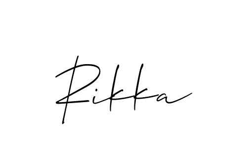 It looks lik you need a new signature style for name Rikka. Design unique handwritten (Allison_Script) signature with our free signature maker in just a few clicks. Rikka signature style 2 images and pictures png