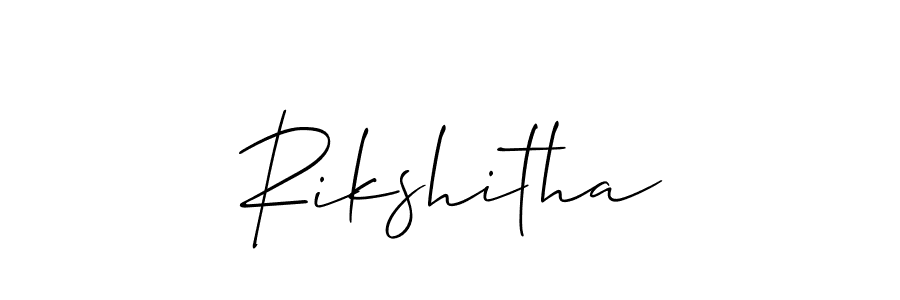 Once you've used our free online signature maker to create your best signature Allison_Script style, it's time to enjoy all of the benefits that Rikshitha name signing documents. Rikshitha signature style 2 images and pictures png