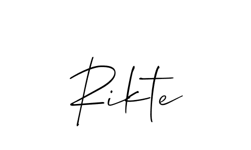 Here are the top 10 professional signature styles for the name Rikte. These are the best autograph styles you can use for your name. Rikte signature style 2 images and pictures png