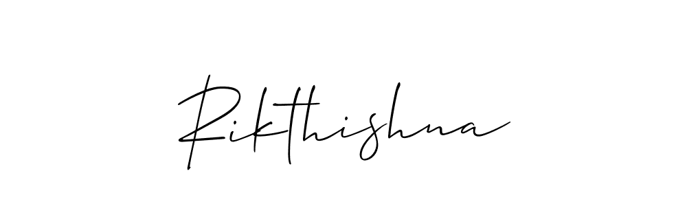 Once you've used our free online signature maker to create your best signature Allison_Script style, it's time to enjoy all of the benefits that Rikthishna name signing documents. Rikthishna signature style 2 images and pictures png