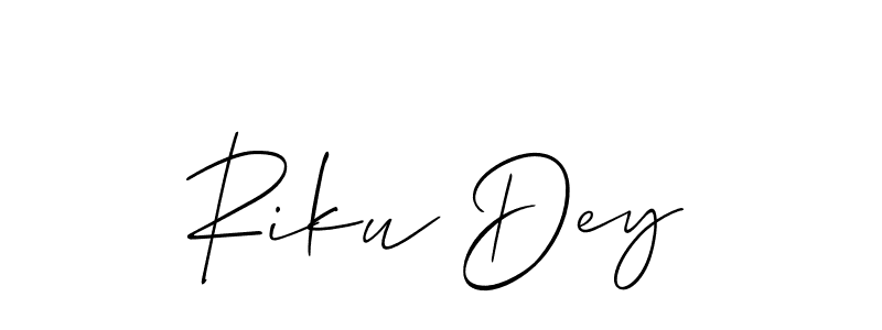 Make a beautiful signature design for name Riku Dey. Use this online signature maker to create a handwritten signature for free. Riku Dey signature style 2 images and pictures png