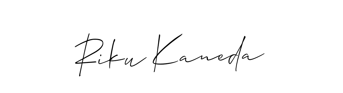 Best and Professional Signature Style for Riku Kaneda. Allison_Script Best Signature Style Collection. Riku Kaneda signature style 2 images and pictures png