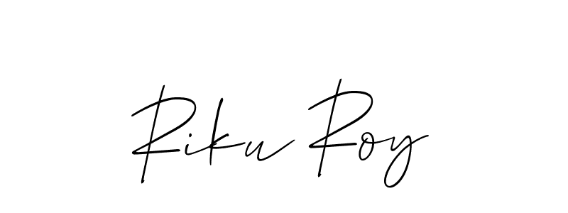 Allison_Script is a professional signature style that is perfect for those who want to add a touch of class to their signature. It is also a great choice for those who want to make their signature more unique. Get Riku Roy name to fancy signature for free. Riku Roy signature style 2 images and pictures png