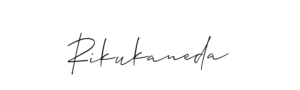 It looks lik you need a new signature style for name Rikukaneda. Design unique handwritten (Allison_Script) signature with our free signature maker in just a few clicks. Rikukaneda signature style 2 images and pictures png
