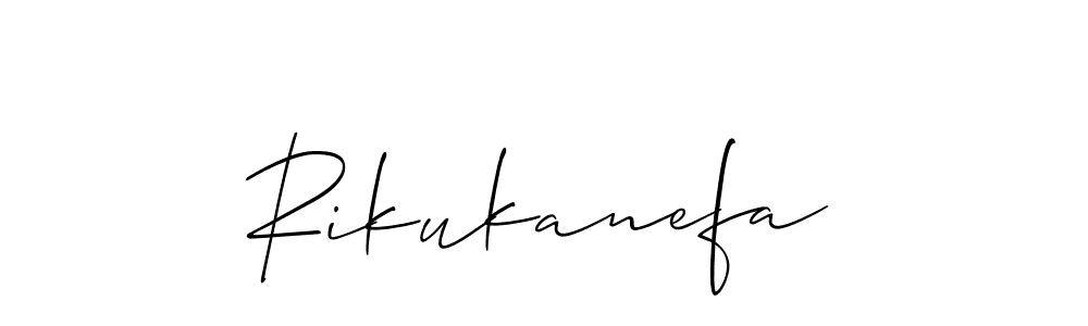 The best way (Allison_Script) to make a short signature is to pick only two or three words in your name. The name Rikukanefa include a total of six letters. For converting this name. Rikukanefa signature style 2 images and pictures png