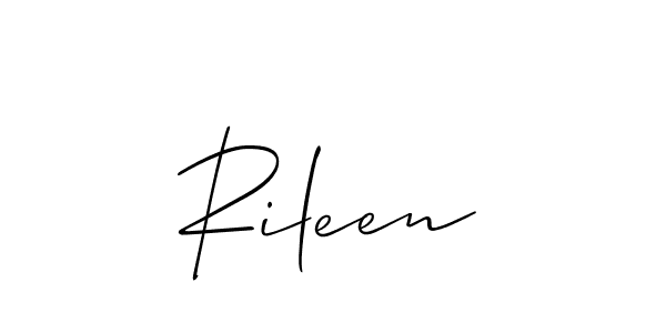 Design your own signature with our free online signature maker. With this signature software, you can create a handwritten (Allison_Script) signature for name Rileen. Rileen signature style 2 images and pictures png