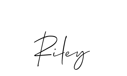 How to make Riley signature? Allison_Script is a professional autograph style. Create handwritten signature for Riley name. Riley signature style 2 images and pictures png