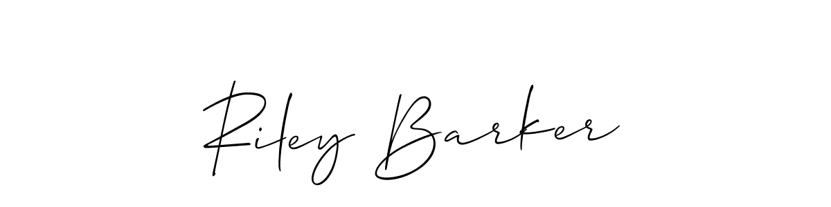 Create a beautiful signature design for name Riley Barker. With this signature (Allison_Script) fonts, you can make a handwritten signature for free. Riley Barker signature style 2 images and pictures png