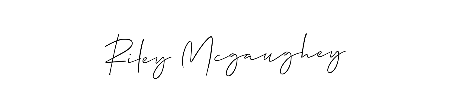 How to make Riley Mcgaughey signature? Allison_Script is a professional autograph style. Create handwritten signature for Riley Mcgaughey name. Riley Mcgaughey signature style 2 images and pictures png