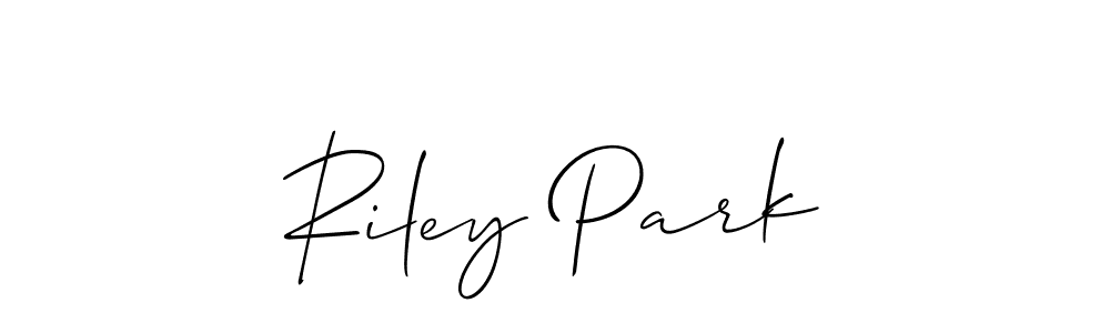 Also You can easily find your signature by using the search form. We will create Riley Park name handwritten signature images for you free of cost using Allison_Script sign style. Riley Park signature style 2 images and pictures png