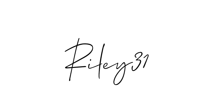 How to make Riley31 signature? Allison_Script is a professional autograph style. Create handwritten signature for Riley31 name. Riley31 signature style 2 images and pictures png