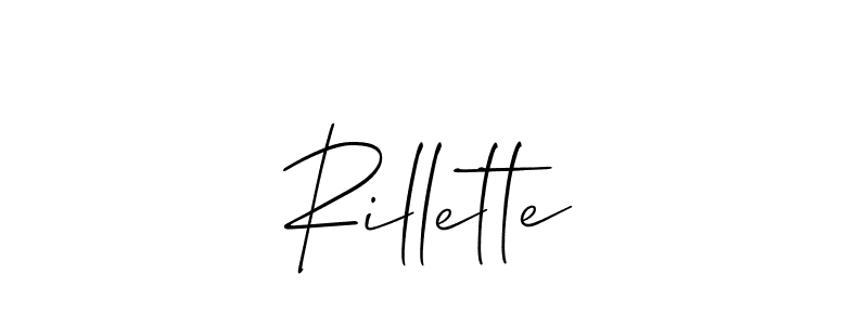 Make a beautiful signature design for name Rillette. Use this online signature maker to create a handwritten signature for free. Rillette signature style 2 images and pictures png