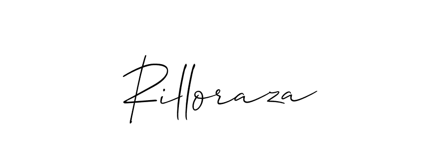 Also we have Rilloraza name is the best signature style. Create professional handwritten signature collection using Allison_Script autograph style. Rilloraza signature style 2 images and pictures png