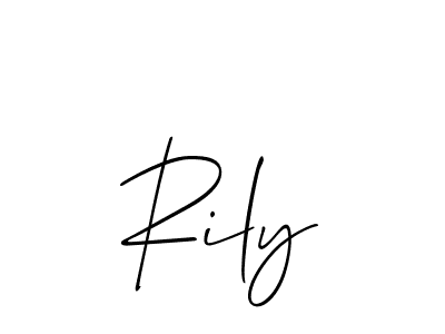 Allison_Script is a professional signature style that is perfect for those who want to add a touch of class to their signature. It is also a great choice for those who want to make their signature more unique. Get Rily name to fancy signature for free. Rily signature style 2 images and pictures png