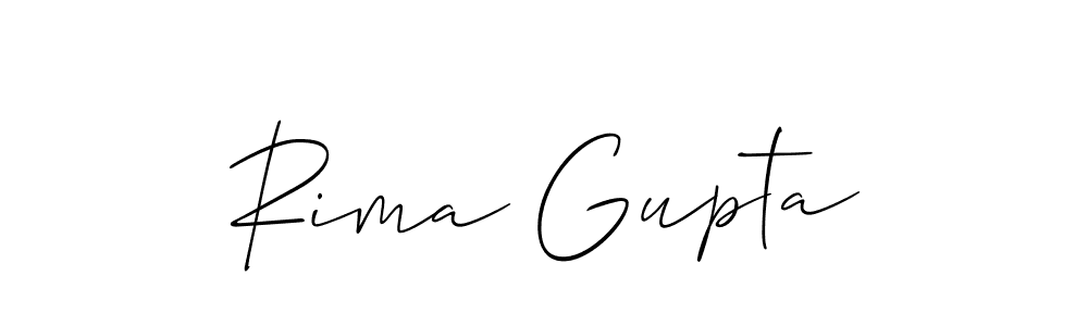 Also You can easily find your signature by using the search form. We will create Rima Gupta name handwritten signature images for you free of cost using Allison_Script sign style. Rima Gupta signature style 2 images and pictures png