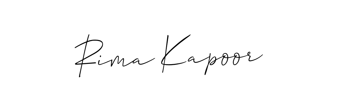 You should practise on your own different ways (Allison_Script) to write your name (Rima Kapoor) in signature. don't let someone else do it for you. Rima Kapoor signature style 2 images and pictures png