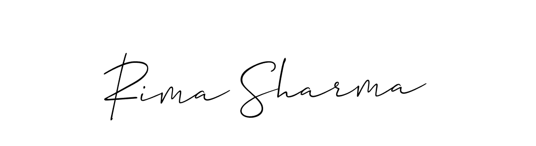 Also we have Rima Sharma name is the best signature style. Create professional handwritten signature collection using Allison_Script autograph style. Rima Sharma signature style 2 images and pictures png