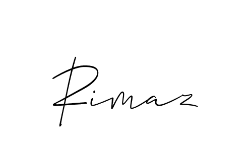 Rimaz stylish signature style. Best Handwritten Sign (Allison_Script) for my name. Handwritten Signature Collection Ideas for my name Rimaz. Rimaz signature style 2 images and pictures png