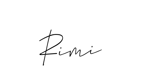 Create a beautiful signature design for name Rimi  . With this signature (Allison_Script) fonts, you can make a handwritten signature for free. Rimi   signature style 2 images and pictures png