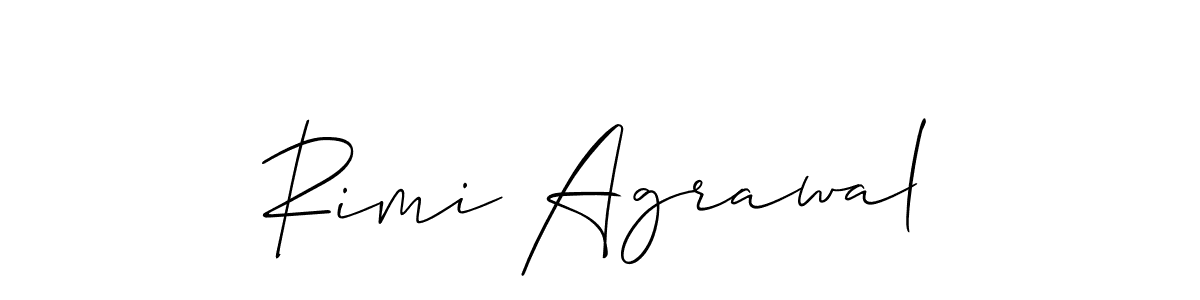 Also You can easily find your signature by using the search form. We will create Rimi Agrawal name handwritten signature images for you free of cost using Allison_Script sign style. Rimi Agrawal signature style 2 images and pictures png