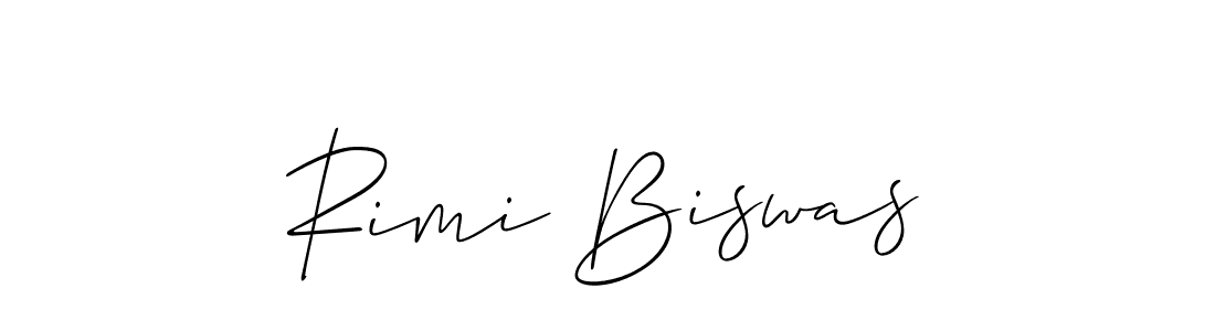 Allison_Script is a professional signature style that is perfect for those who want to add a touch of class to their signature. It is also a great choice for those who want to make their signature more unique. Get Rimi Biswas name to fancy signature for free. Rimi Biswas signature style 2 images and pictures png