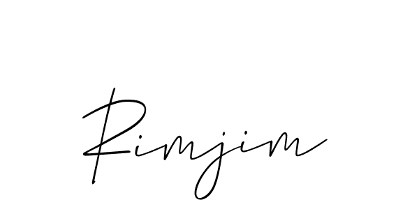 Rimjim stylish signature style. Best Handwritten Sign (Allison_Script) for my name. Handwritten Signature Collection Ideas for my name Rimjim. Rimjim signature style 2 images and pictures png