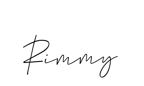 The best way (Allison_Script) to make a short signature is to pick only two or three words in your name. The name Rimmy include a total of six letters. For converting this name. Rimmy signature style 2 images and pictures png