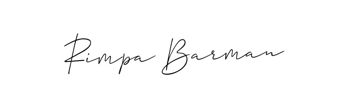 The best way (Allison_Script) to make a short signature is to pick only two or three words in your name. The name Rimpa Barman include a total of six letters. For converting this name. Rimpa Barman signature style 2 images and pictures png