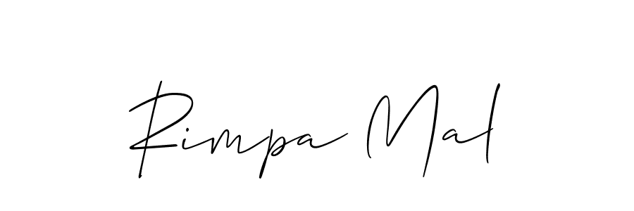 Design your own signature with our free online signature maker. With this signature software, you can create a handwritten (Allison_Script) signature for name Rimpa Mal. Rimpa Mal signature style 2 images and pictures png