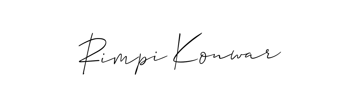 Also we have Rimpi Konwar name is the best signature style. Create professional handwritten signature collection using Allison_Script autograph style. Rimpi Konwar signature style 2 images and pictures png