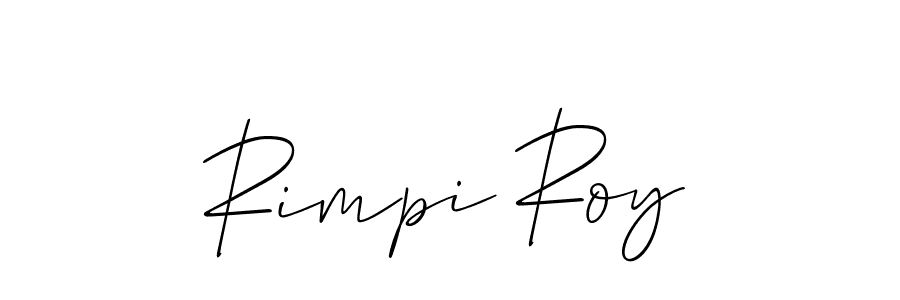 Similarly Allison_Script is the best handwritten signature design. Signature creator online .You can use it as an online autograph creator for name Rimpi Roy. Rimpi Roy signature style 2 images and pictures png