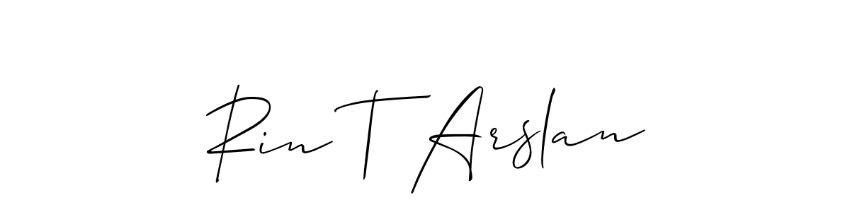 Best and Professional Signature Style for Rin T Arslan. Allison_Script Best Signature Style Collection. Rin T Arslan signature style 2 images and pictures png