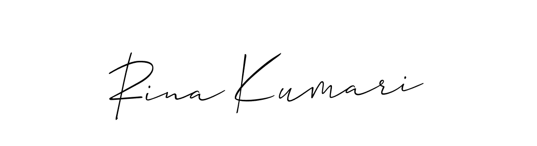 Rina Kumari stylish signature style. Best Handwritten Sign (Allison_Script) for my name. Handwritten Signature Collection Ideas for my name Rina Kumari. Rina Kumari signature style 2 images and pictures png